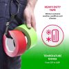 Heavy Duty Red Duct Tape 2" x 60 yds 9 Mil Thick ‚Äì 2 Roll Polyethylene Coated Cloth Tape for General Maintenance Wrapping Bundling Box Sealing Durab